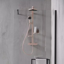  Coloană de duș Ideal Standard Ceratherm Alu+, cu baterie termostatată, rose satinat